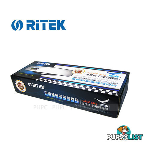 Ritek Full HD 1080 CRMT 01 Rearview Mirror + Driving Recorder