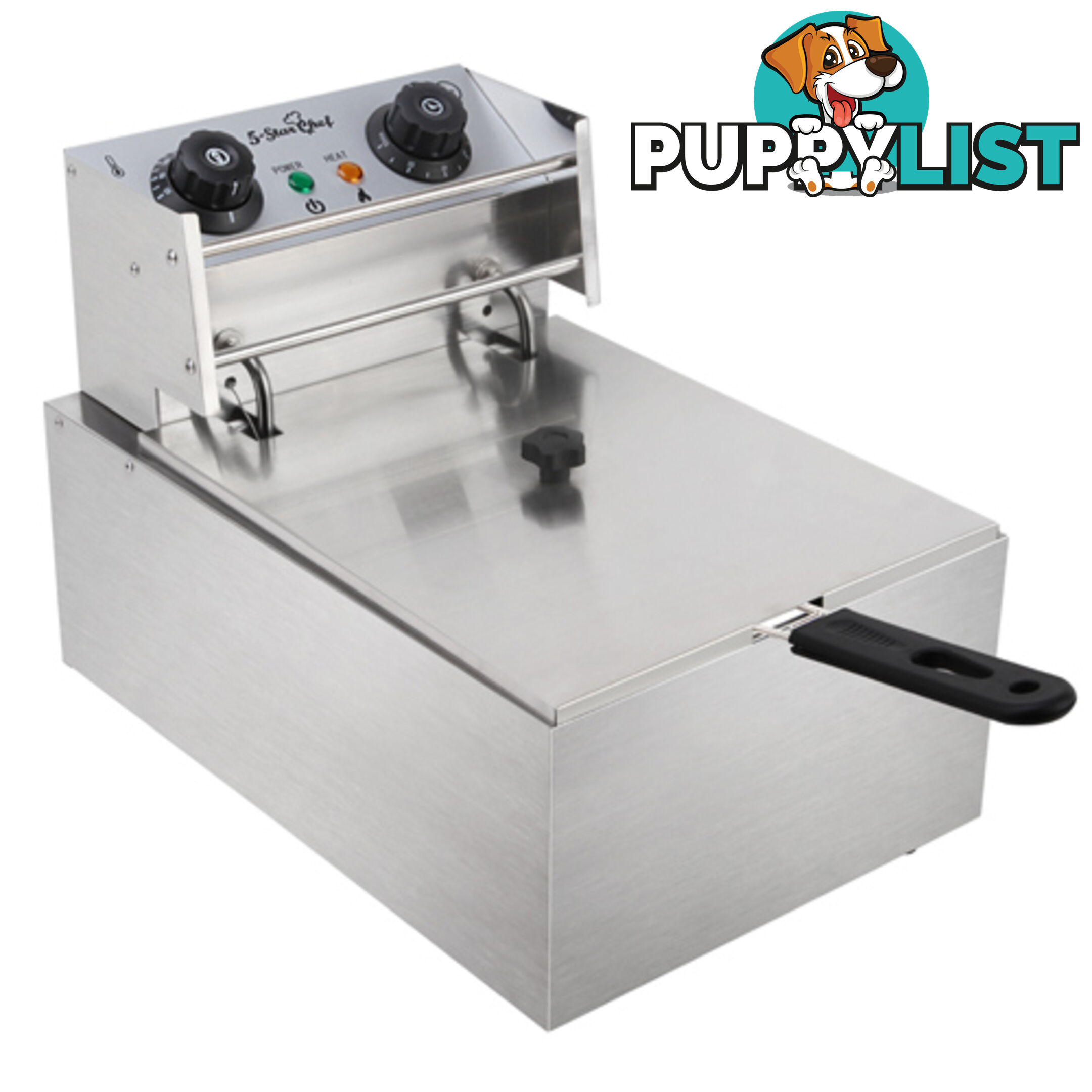 5 Star Chef Deep Fryer w/ Single Basket