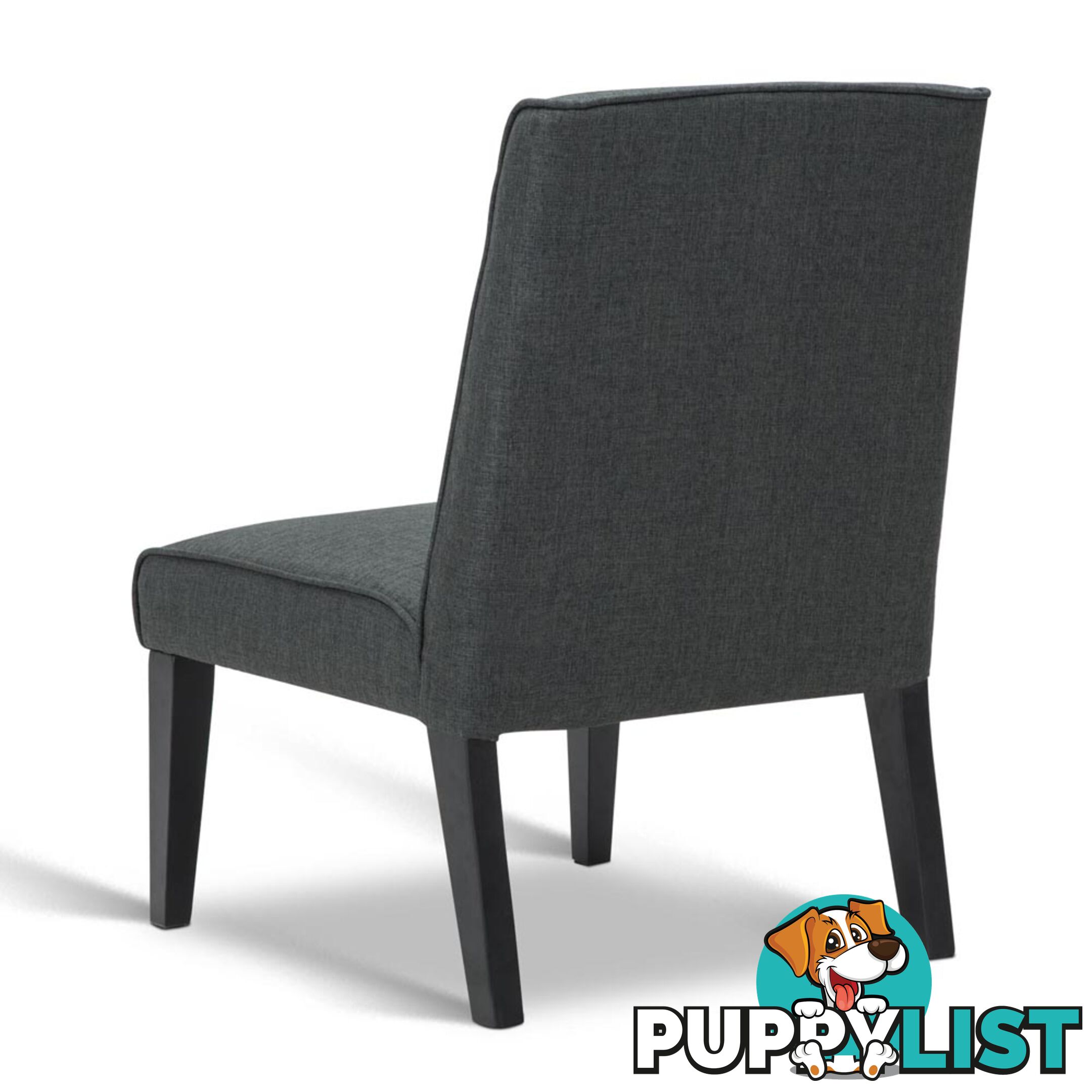 Fabric Dining Lounge Chair - Grey