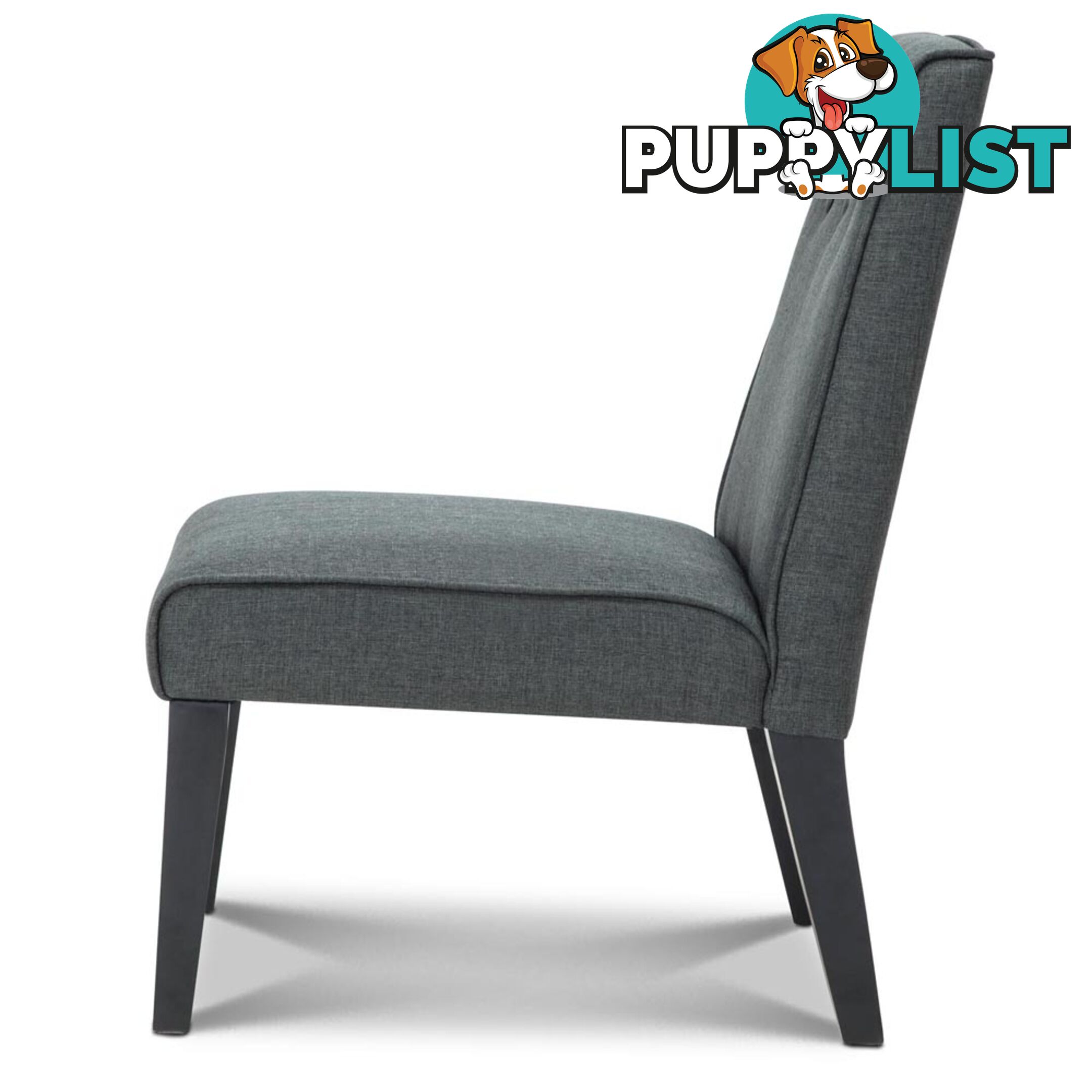 Fabric Dining Lounge Chair - Grey