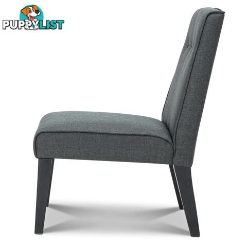 Fabric Dining Lounge Chair - Grey