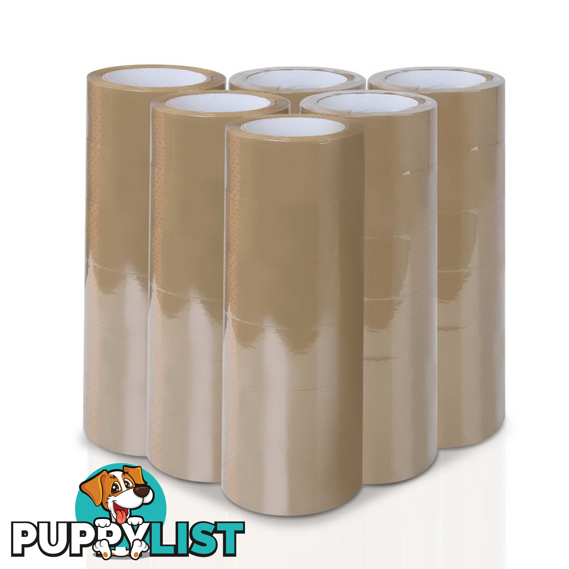 108 Rolls Packing Tape - 48mm x 75m - Brown