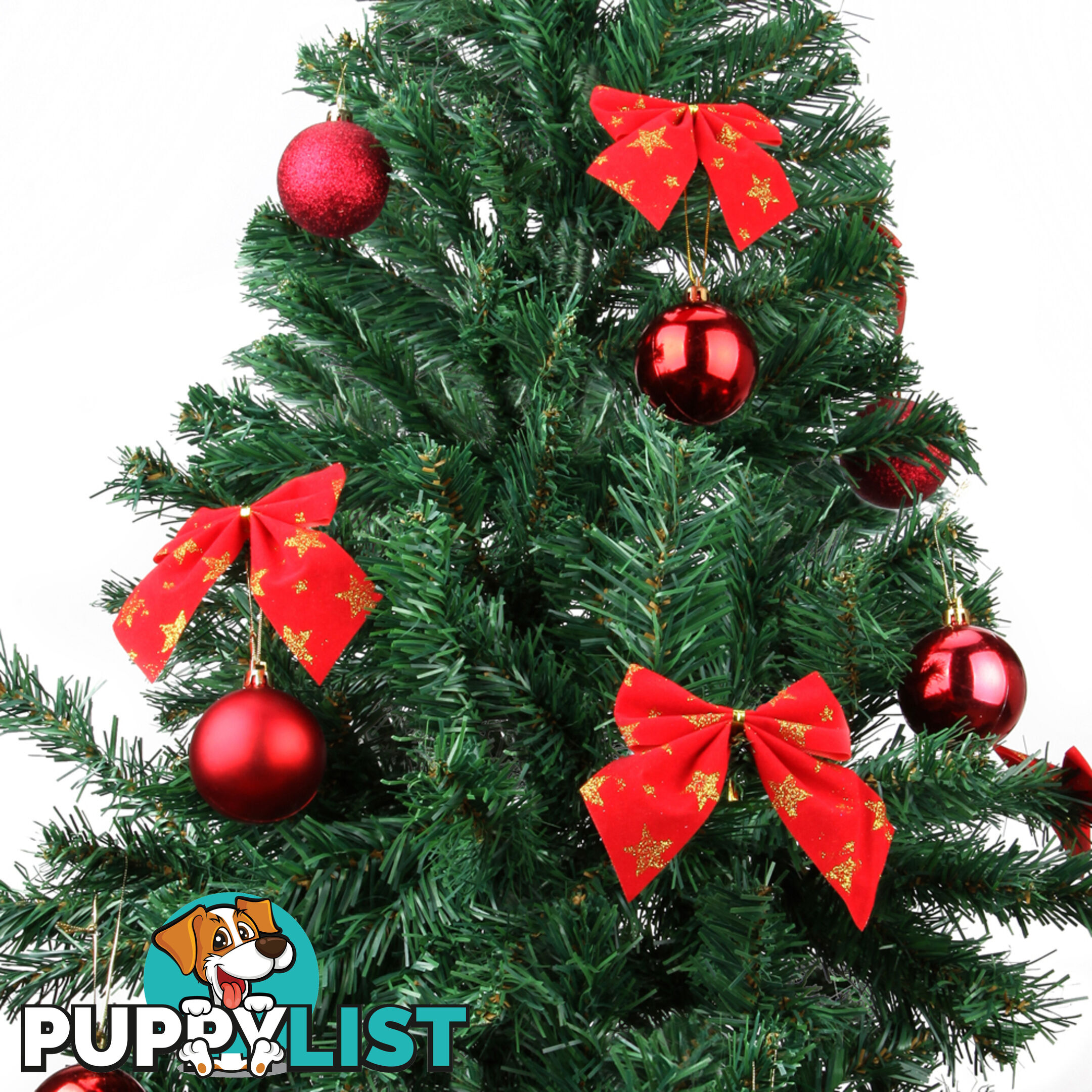 Christmas Tree w/ Ornament 210cm Green