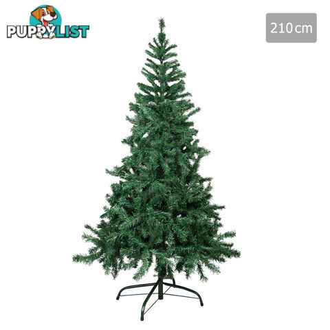 Christmas Tree w/ Ornament 210cm Green