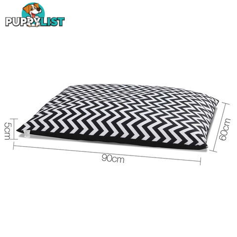 Washable Wavy Stripe Heavy Duty Pet Bed - XLarge