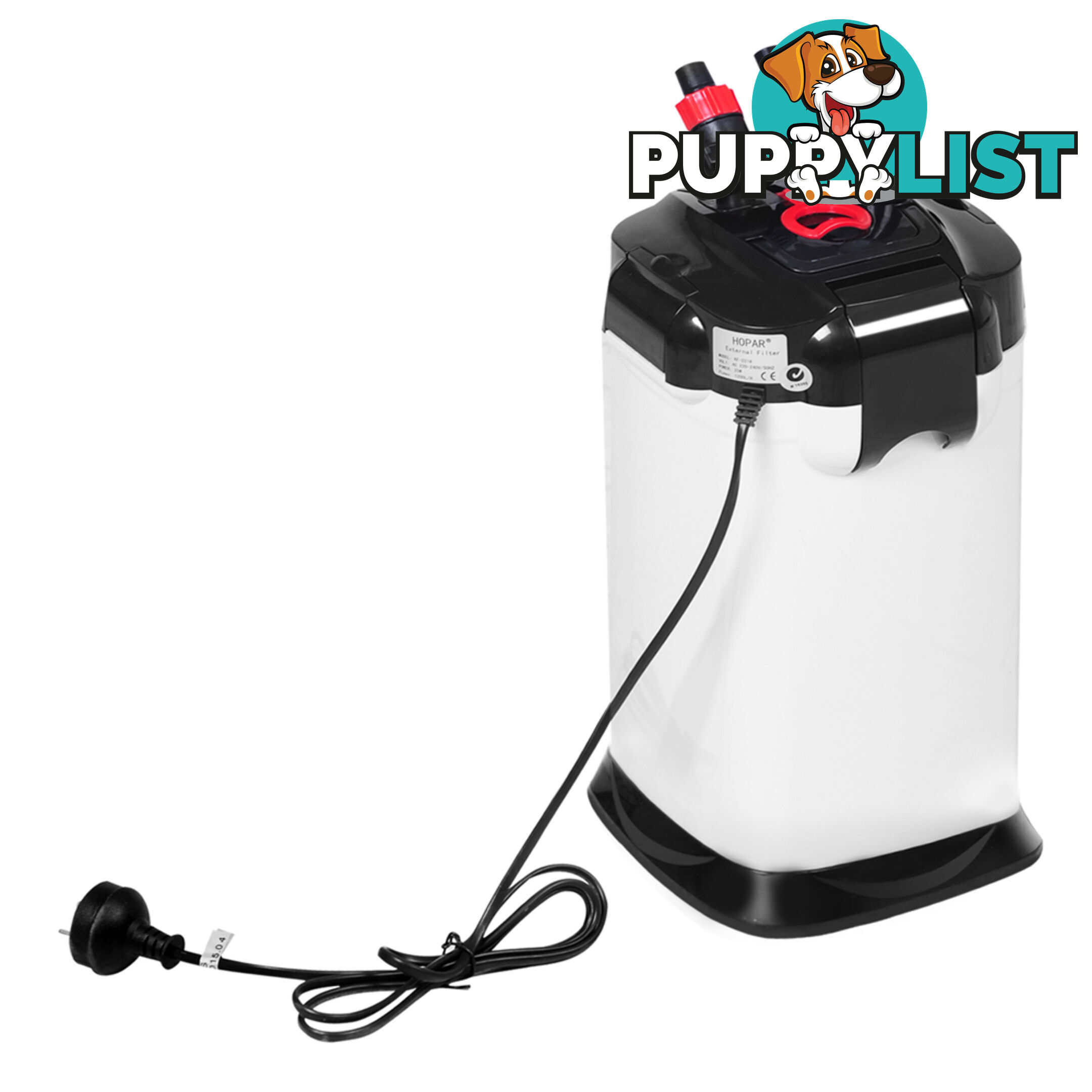 Aquarium Fish Tank External Canister Filter 1200LPH White