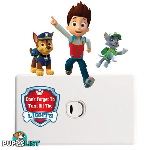 Skye Paw Patrol Light Switch Wall Stickers - Totally Movable