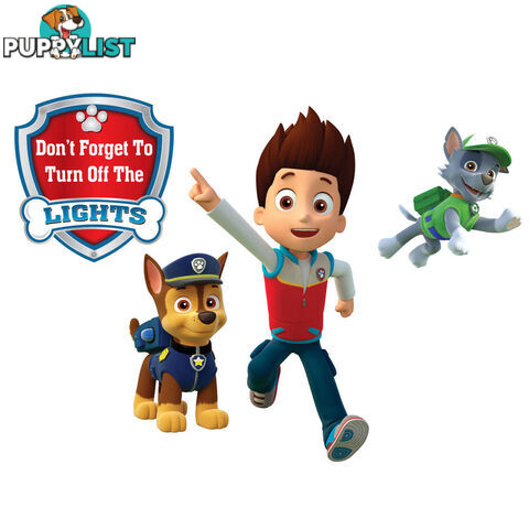 Skye Paw Patrol Light Switch Wall Stickers - Totally Movable