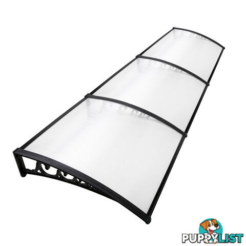 DIY Window Door Awning Cover Transparent 100 x 300cm