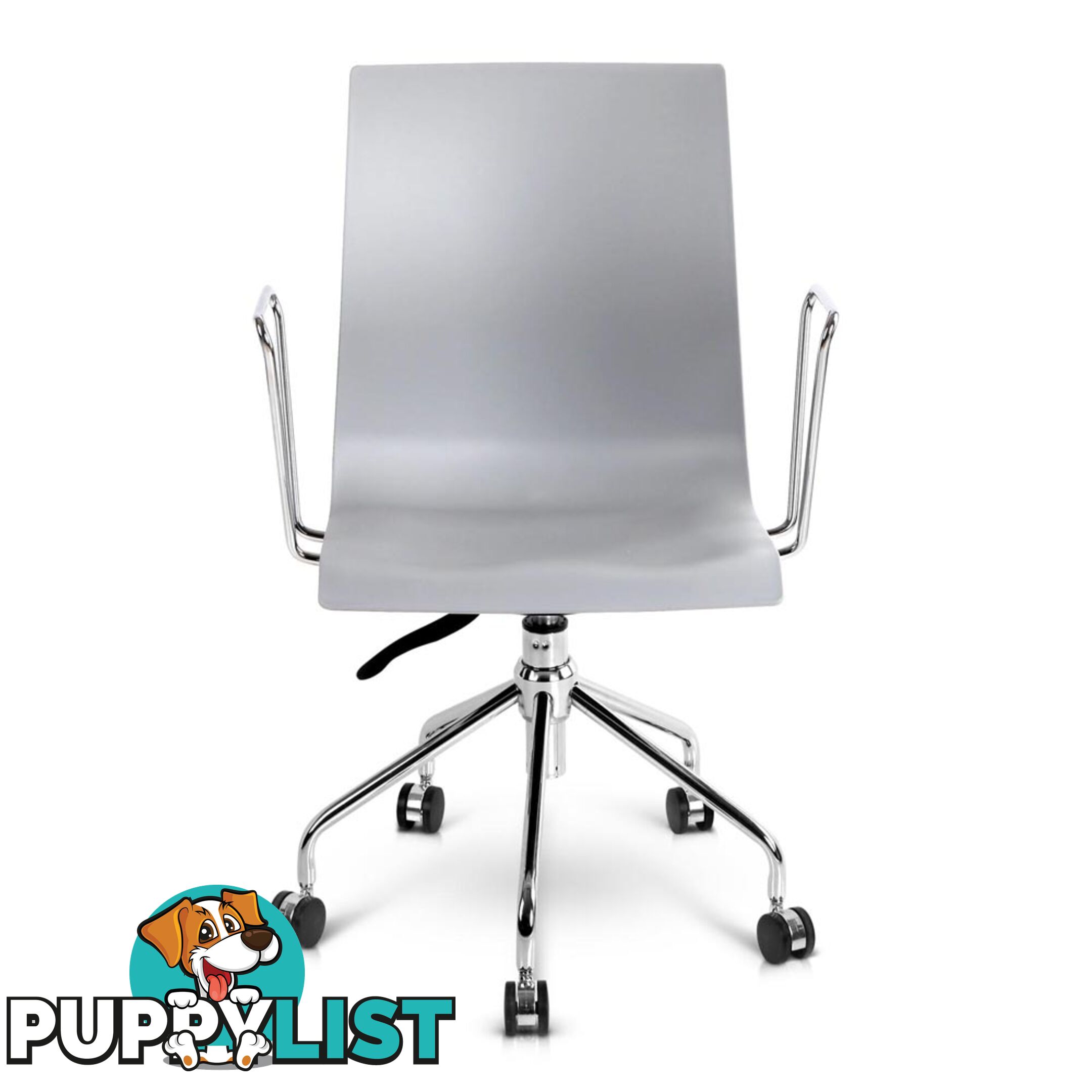 Modern Office Chair with Armrests Grey