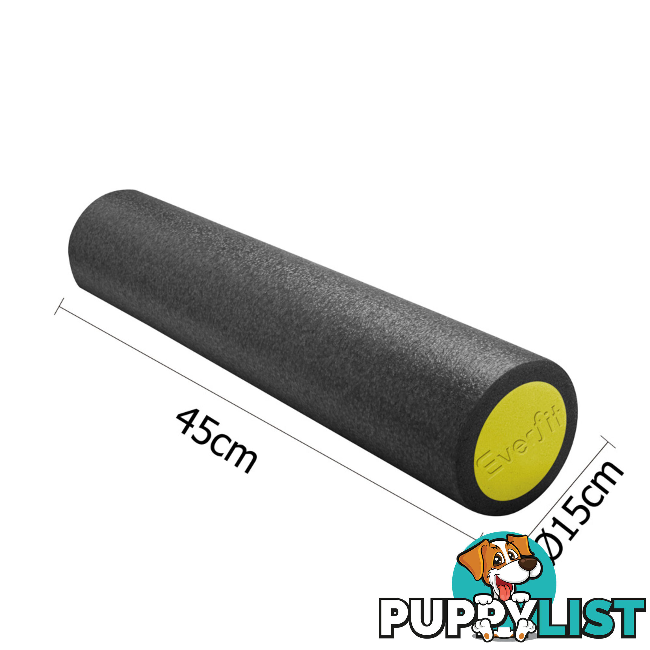 Foam Roller 45 x 15cm Black