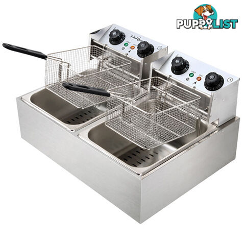 5 Star Chef Deep Fryer w/ Twin Basket