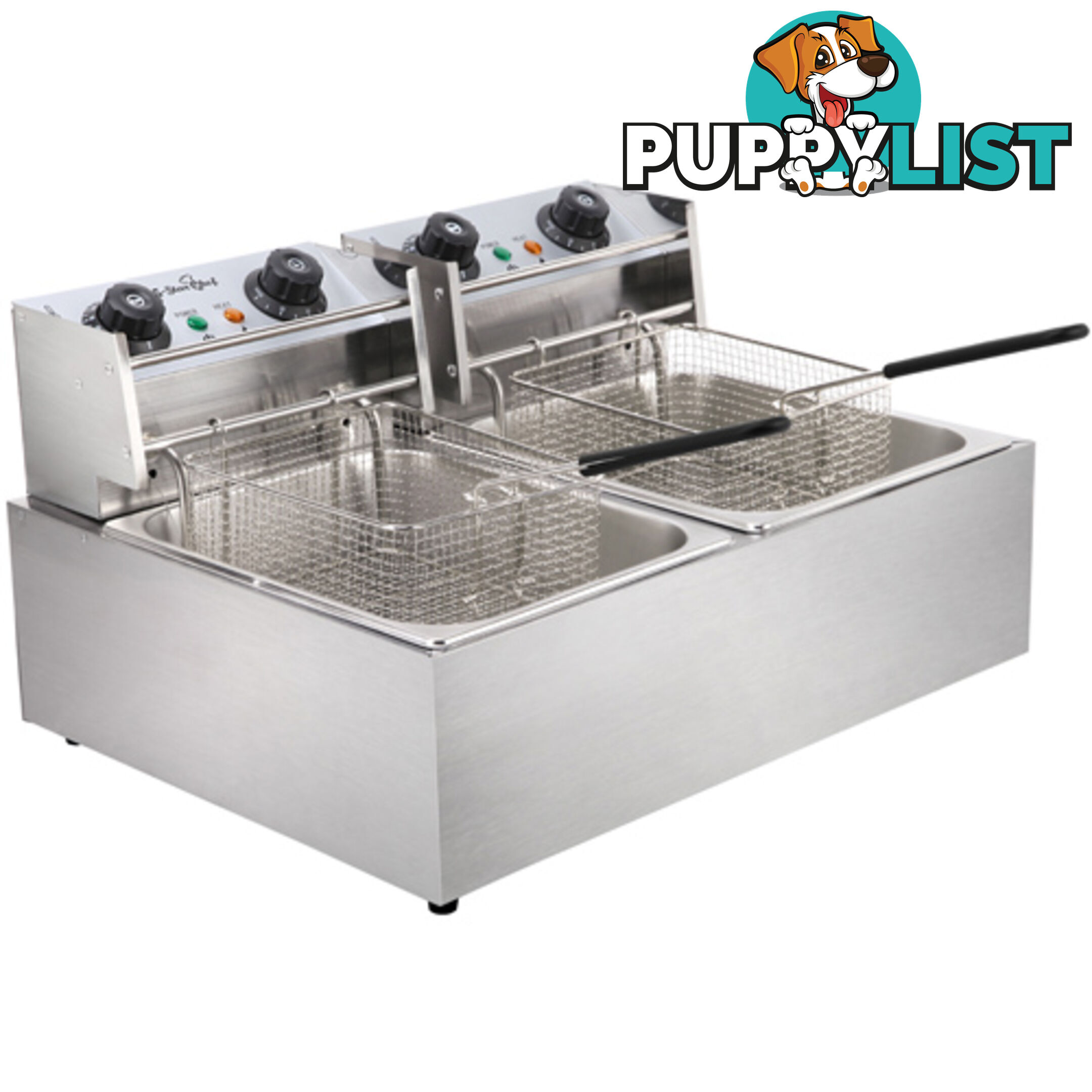 5 Star Chef Deep Fryer w/ Twin Basket