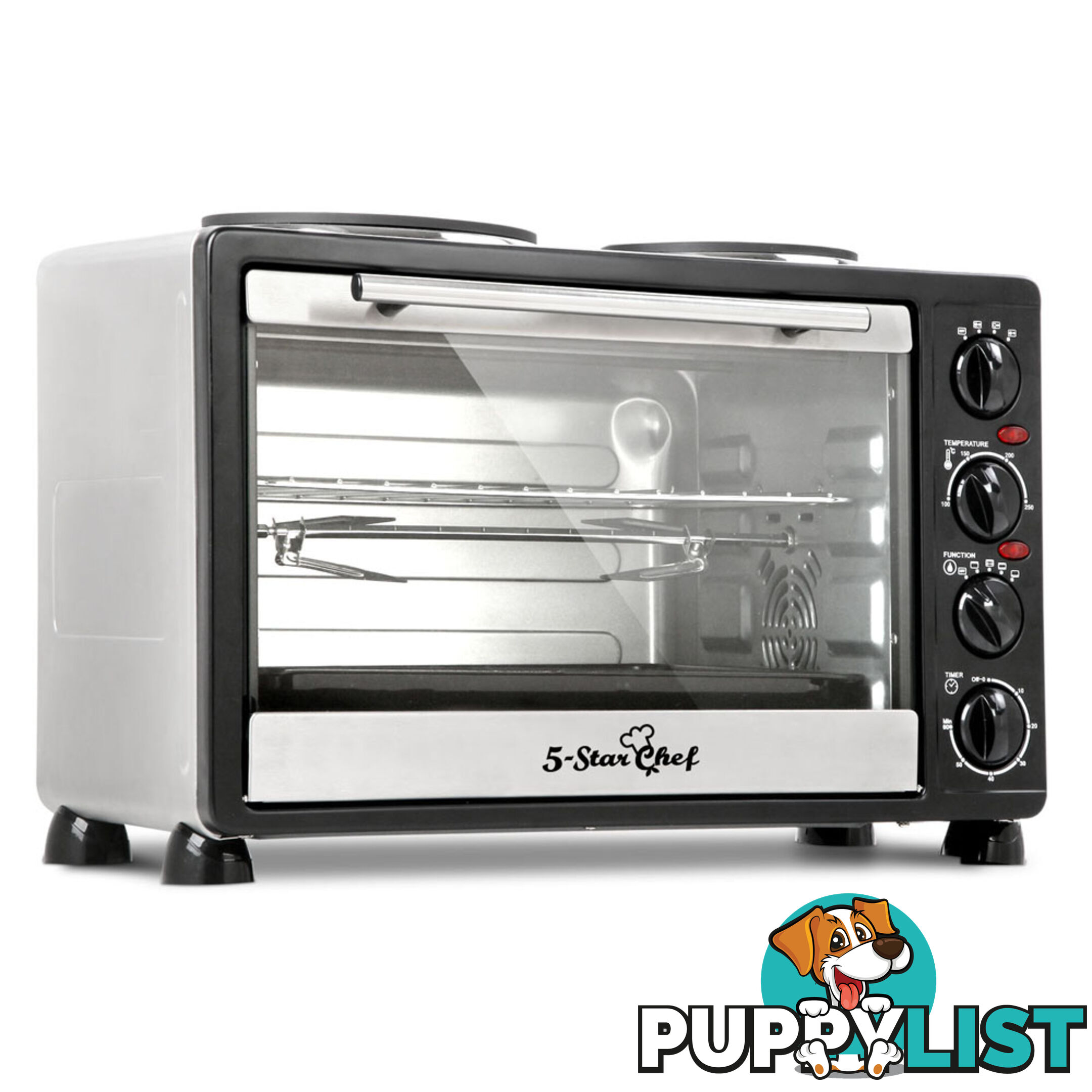 34L Benchtop Convection Oven with Twin Hot Plate