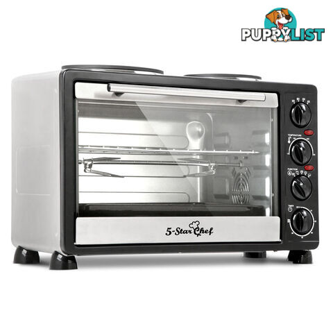 34L Benchtop Convection Oven with Twin Hot Plate