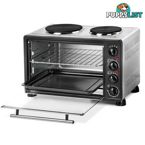 34L Benchtop Convection Oven with Twin Hot Plate