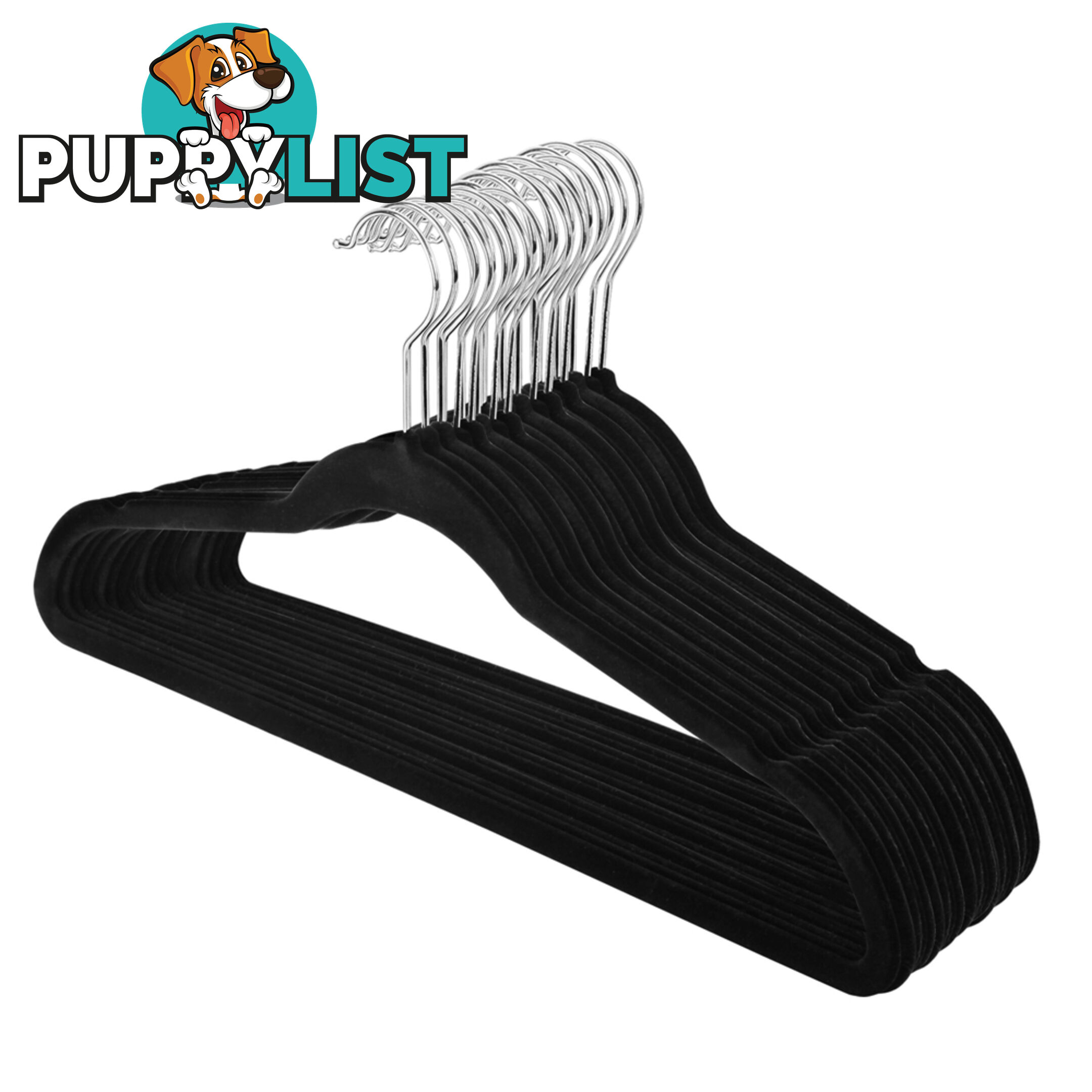 Set of 200 Velvet Coat Hangers