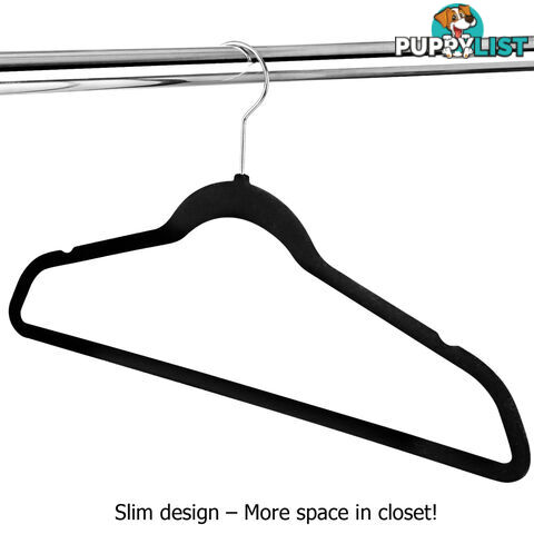 Set of 200 Velvet Coat Hangers