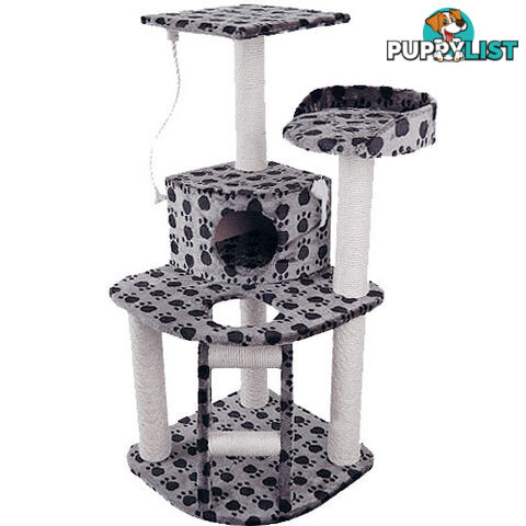Cat Scratching Poles Post Furniture Tree House Condo Black Grey