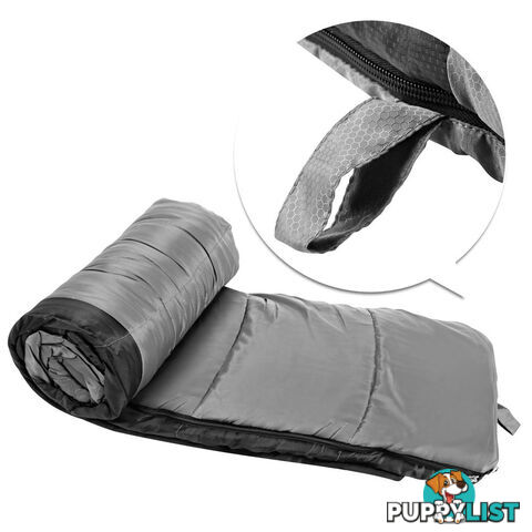 Camping Envelope Sleeping Bag Single Grey black