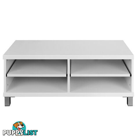 TV Stand Entertainment Unit Lowline Cabinet Drawer White