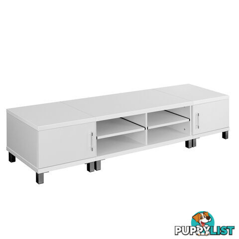 TV Stand Entertainment Unit Lowline Cabinet Drawer White