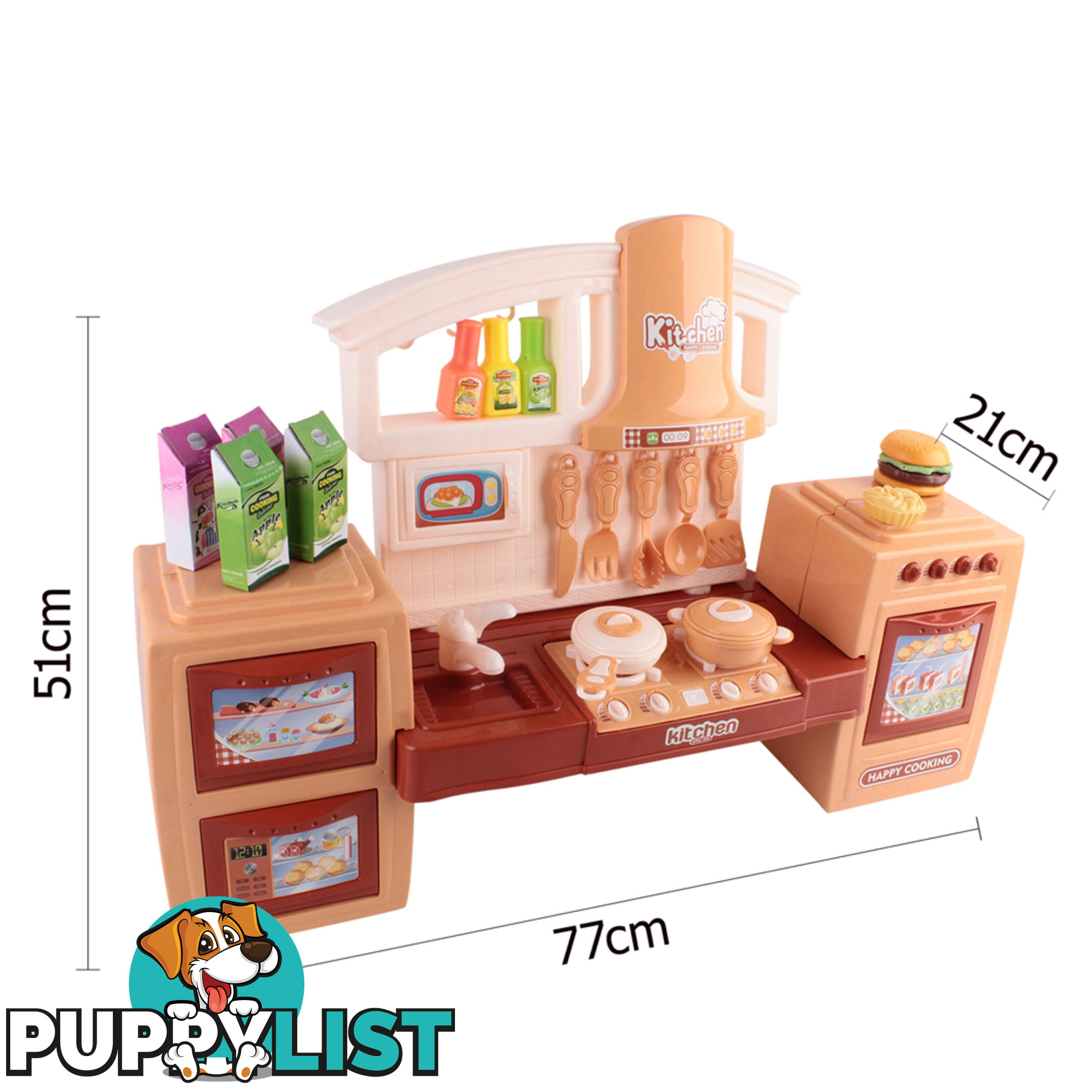 Kitchen Pretend Play Set Orange