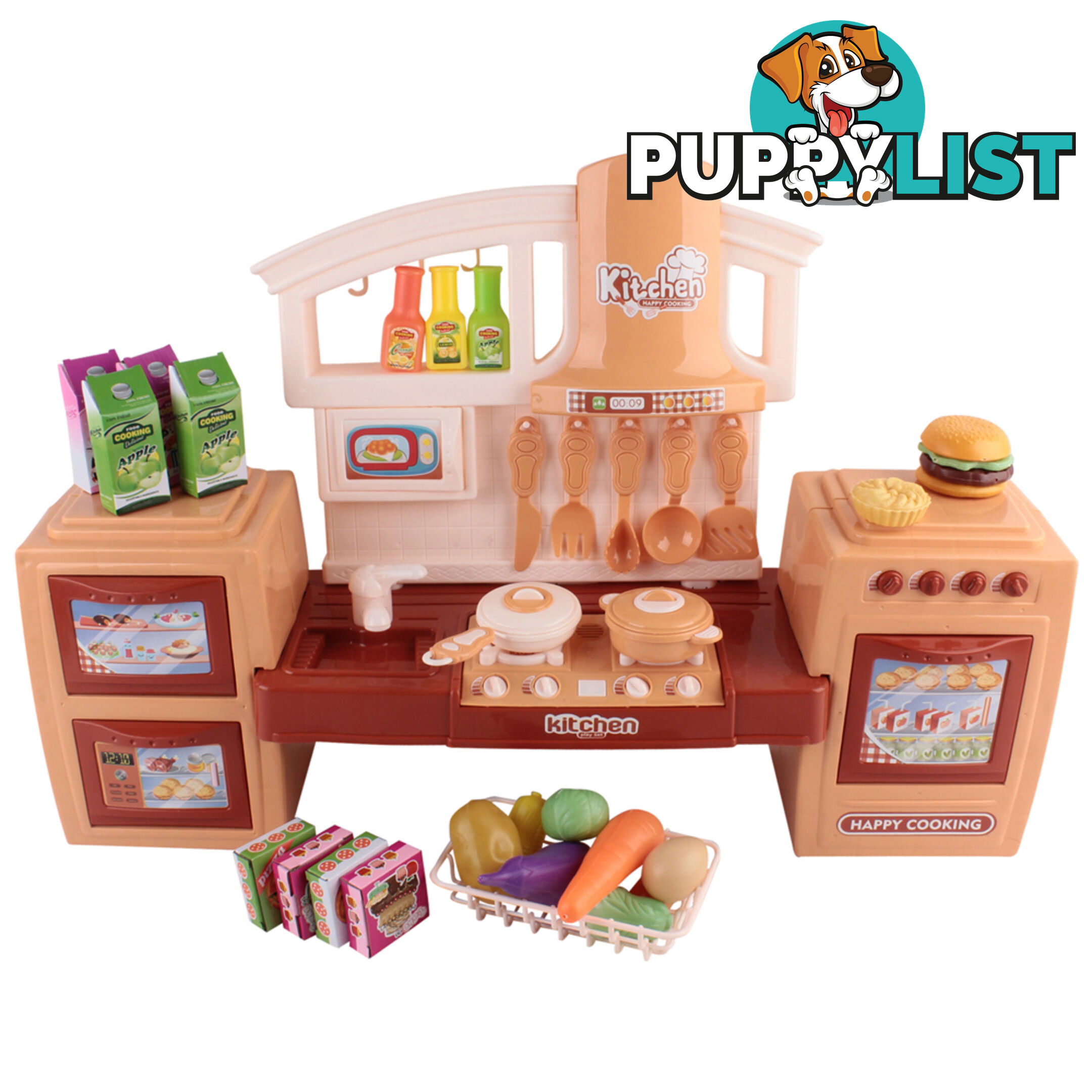 Kitchen Pretend Play Set Orange