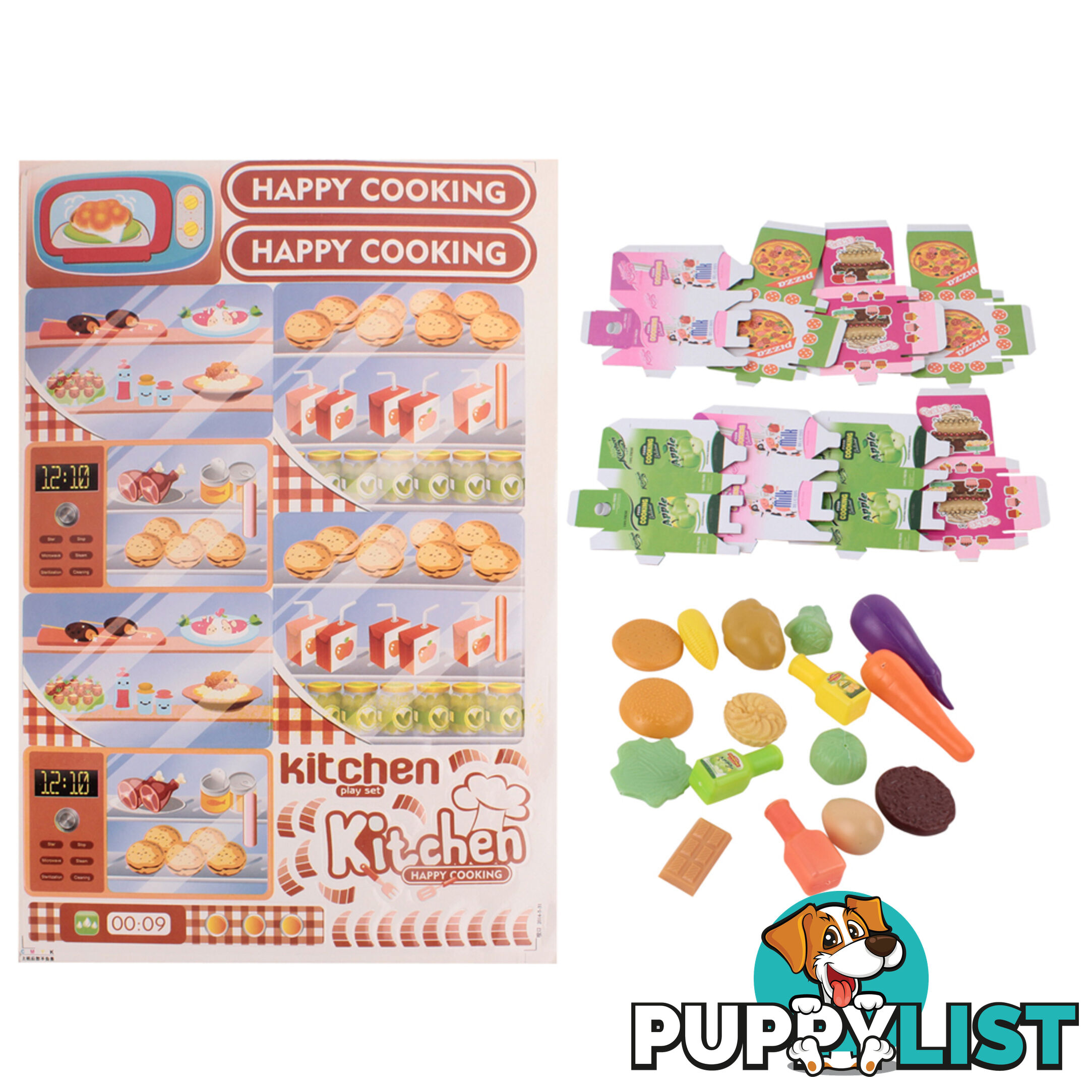 Kitchen Pretend Play Set Orange