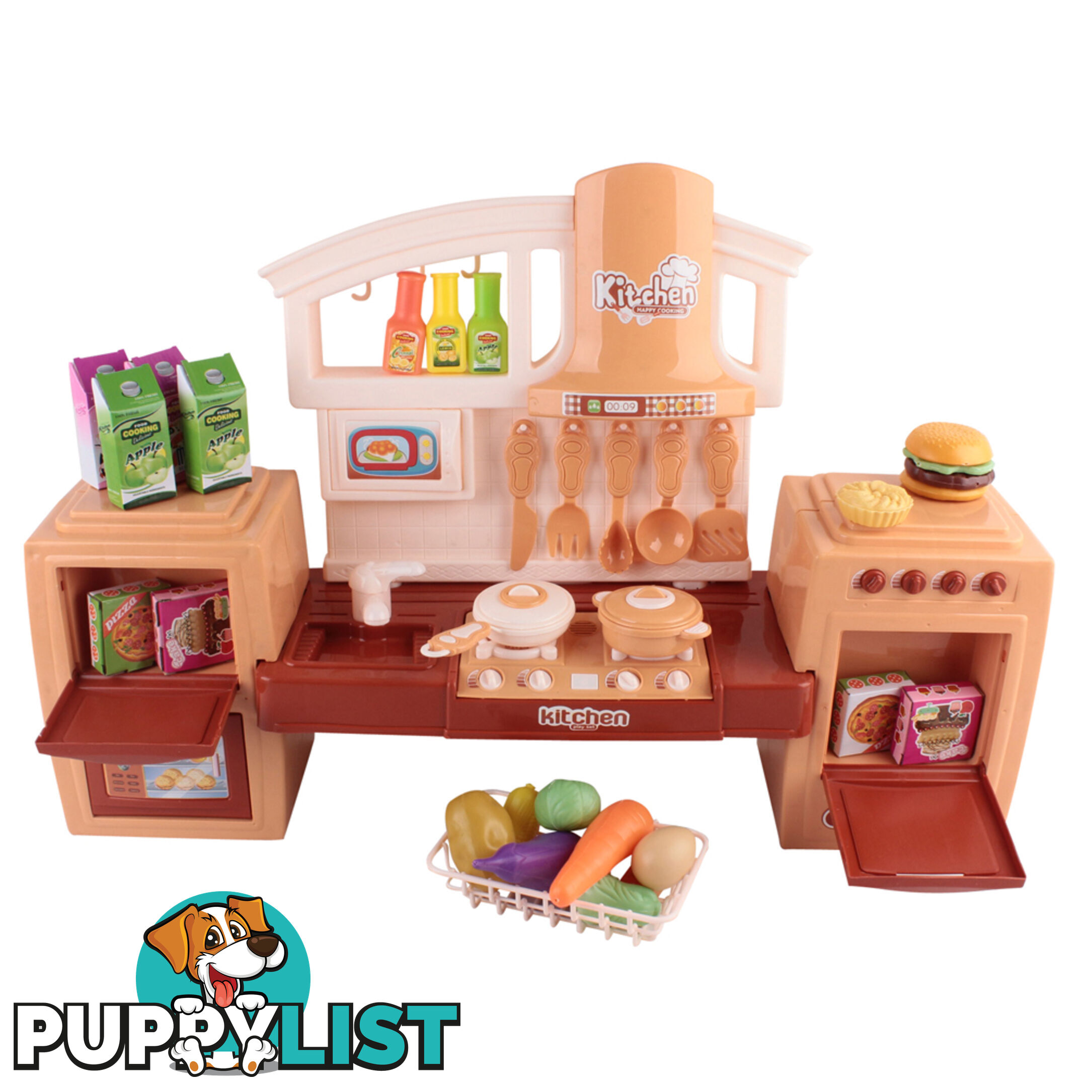 Kitchen Pretend Play Set Orange