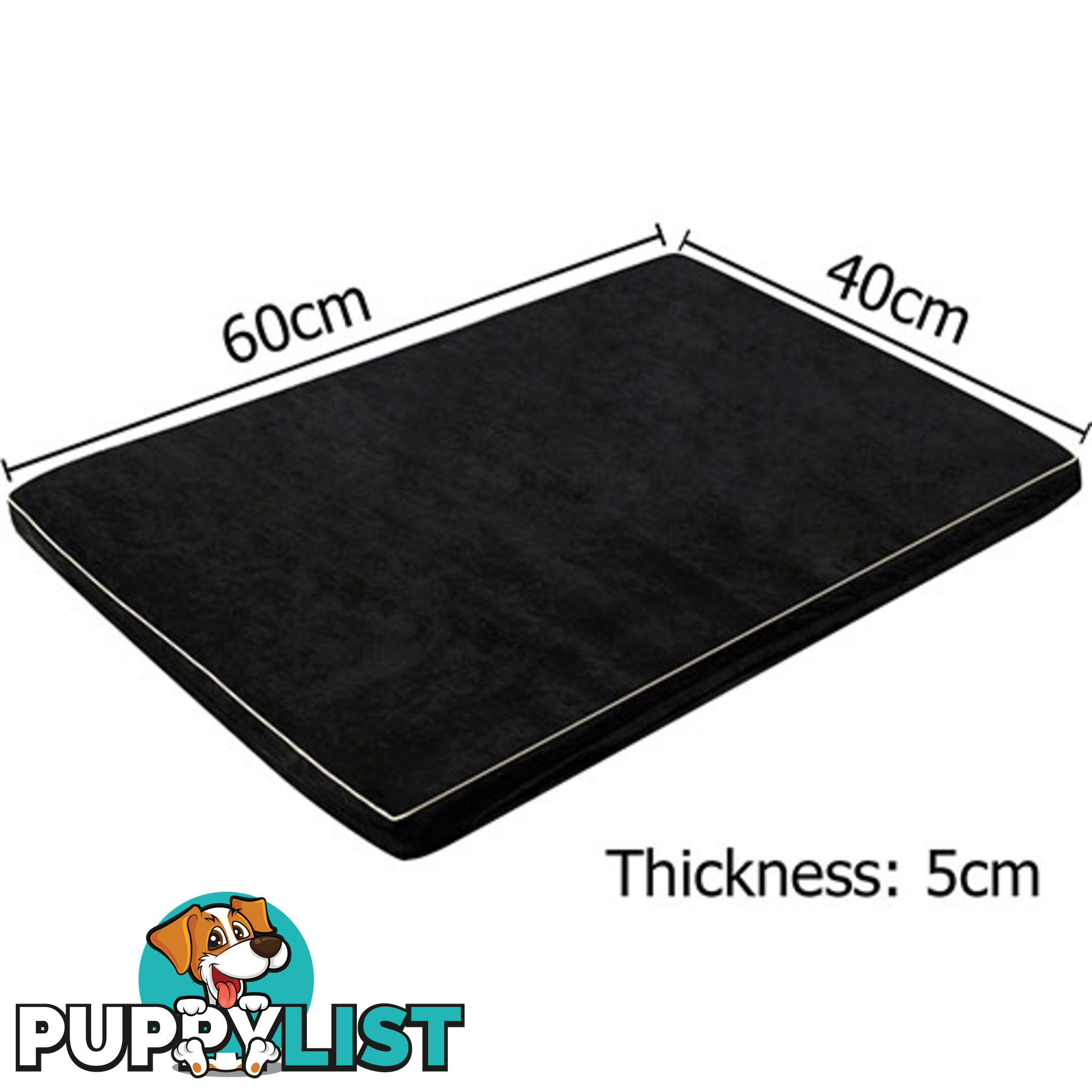 Pet Dog Anti Skid Sleep Memory Foam Mattress Bed Small Black