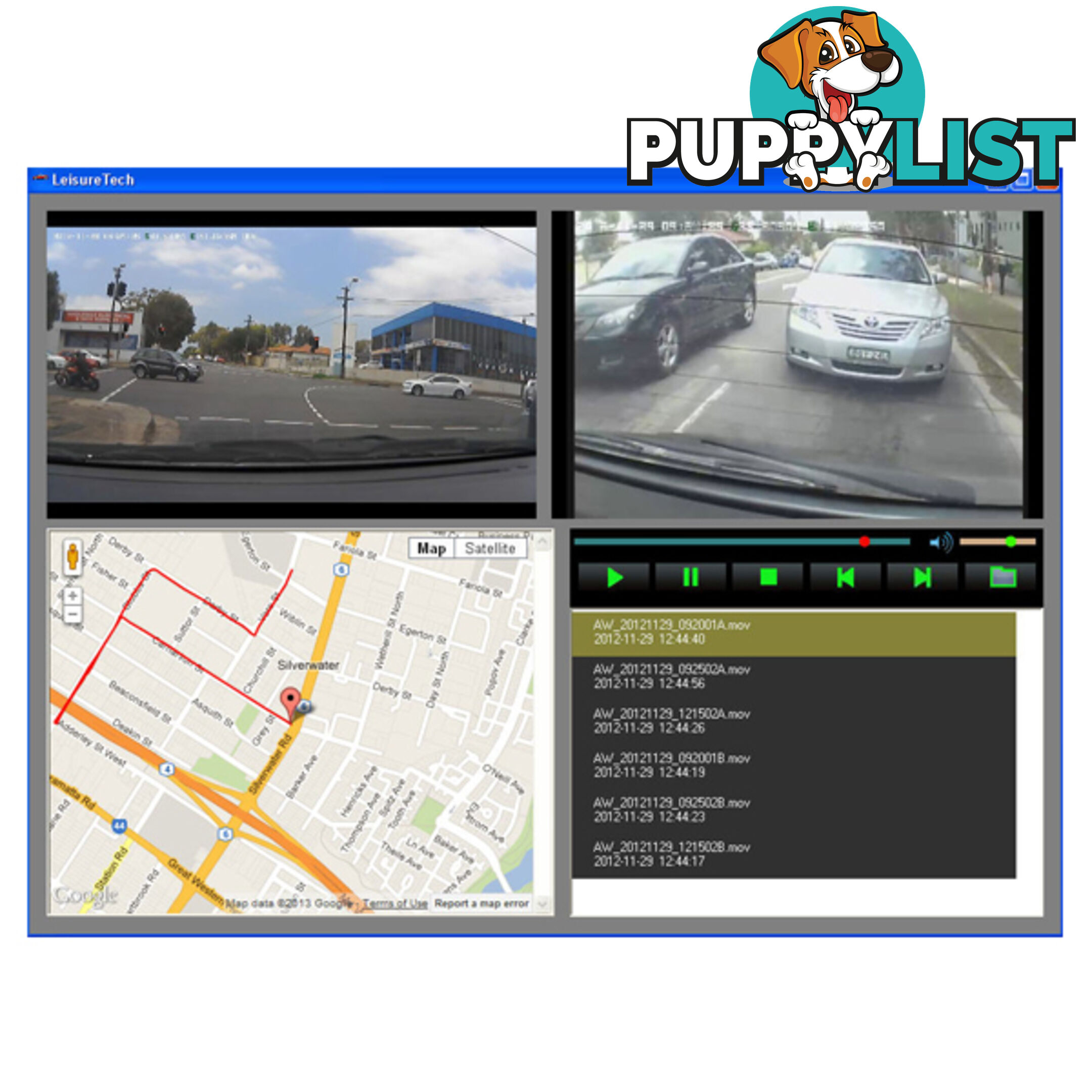 Dual Camera In-Car Digital Video Recorder (DVR)