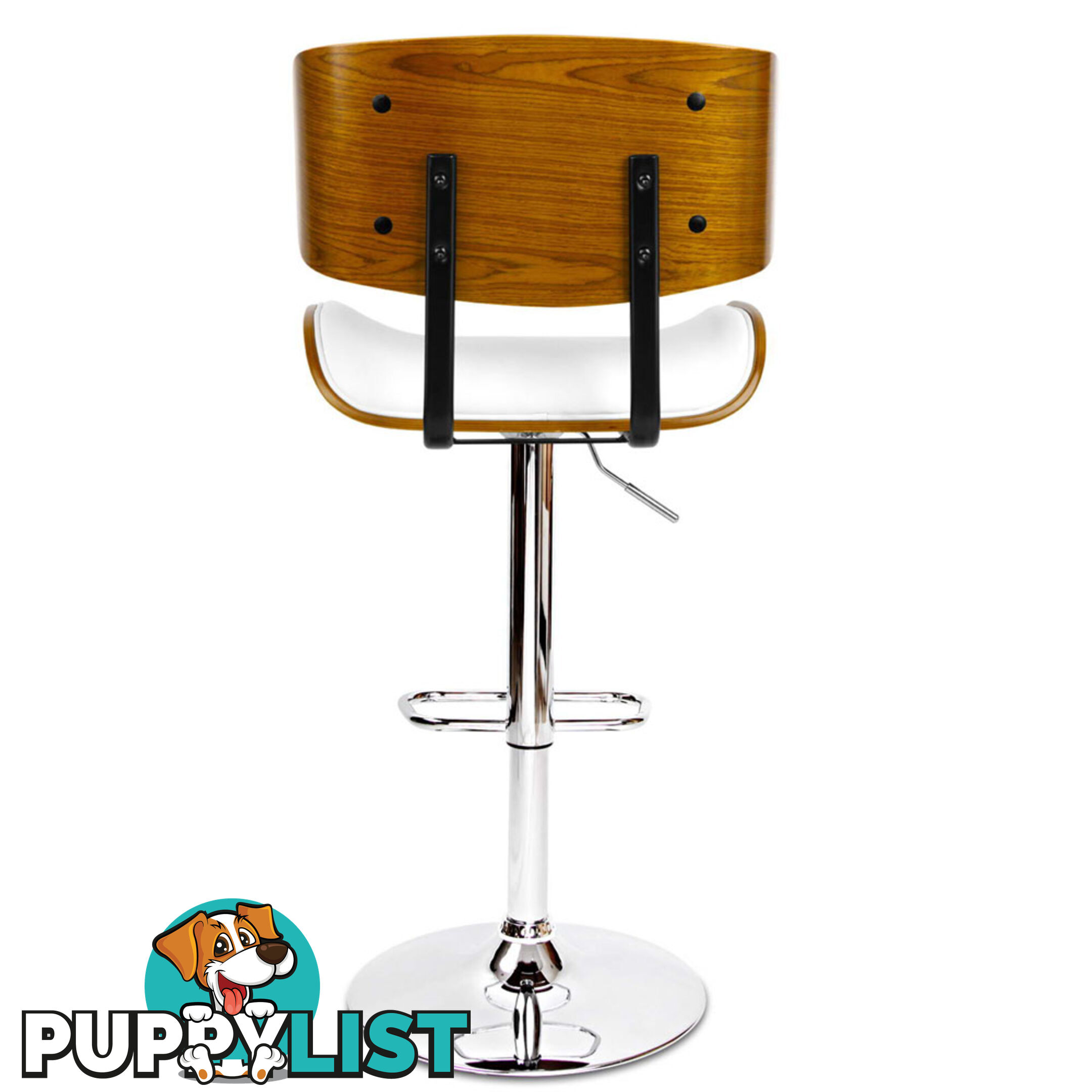 PU Leather Bar Stool with Chrome Base