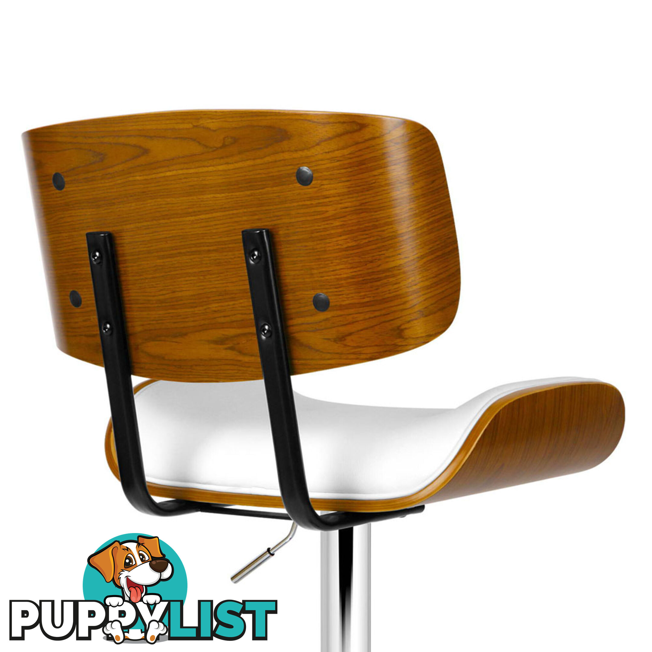 PU Leather Bar Stool with Chrome Base