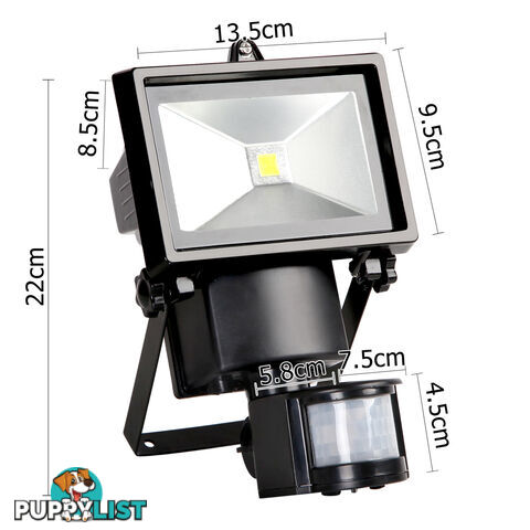 Set of 2 5W COB LED Solar Security Lights