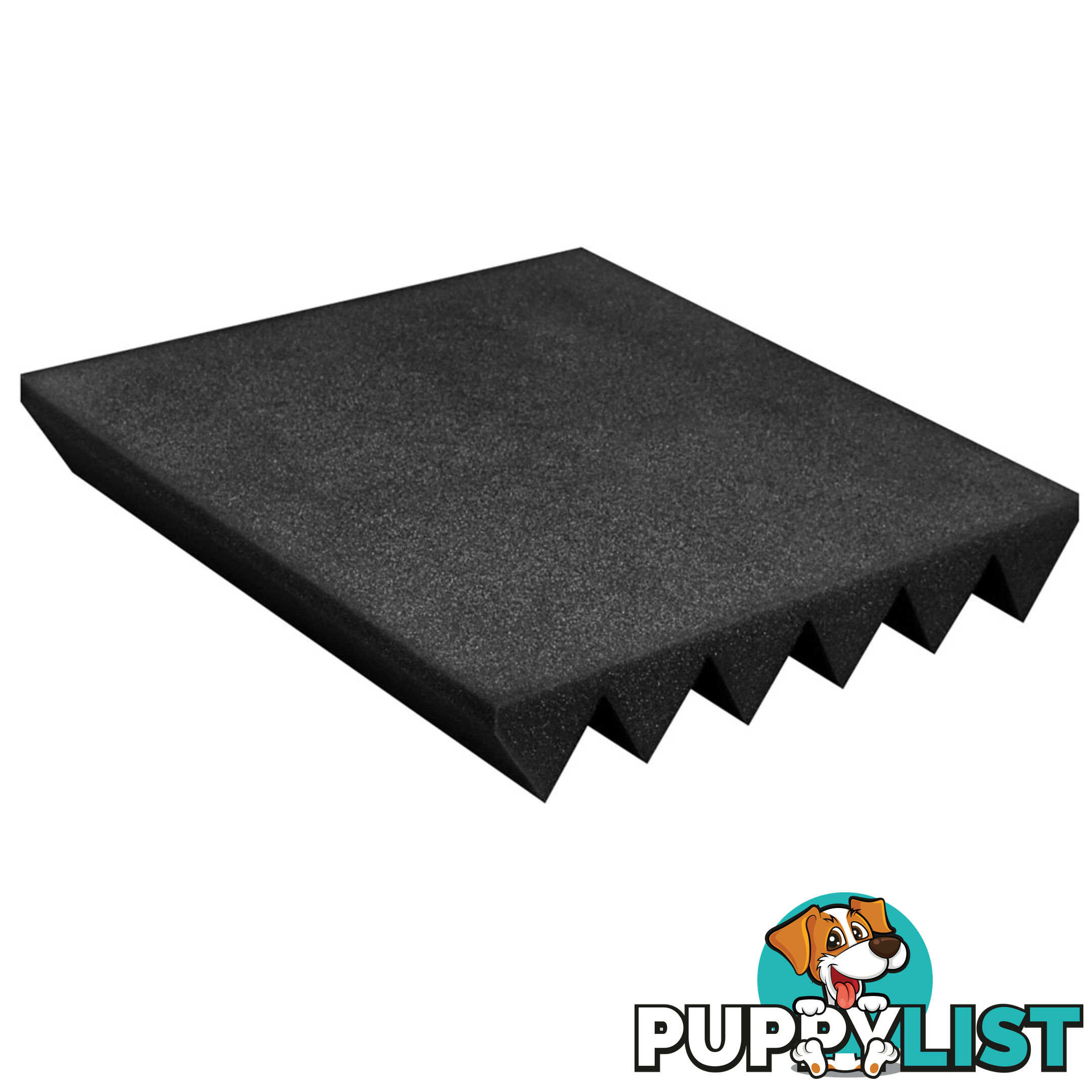 Set of 20 Studio Wedge Acoustic Foam Black 30 x 30cm