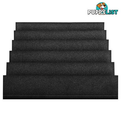 Set of 20 Studio Wedge Acoustic Foam Black 30 x 30cm