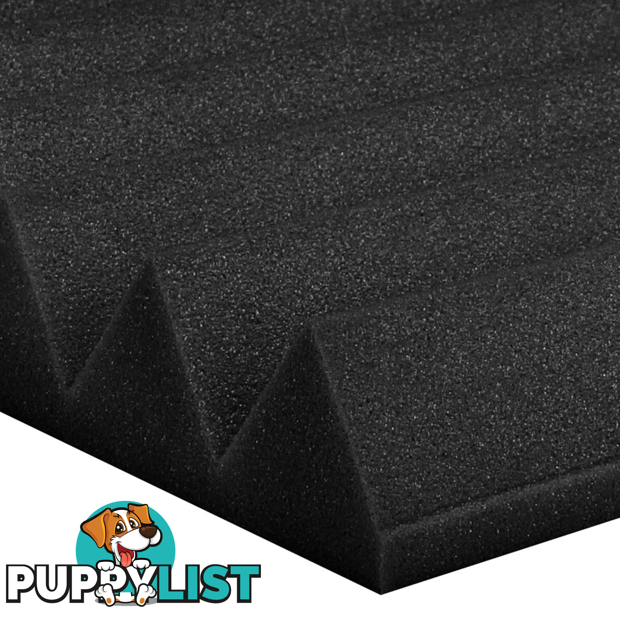 Set of 20 Studio Wedge Acoustic Foam Black 30 x 30cm