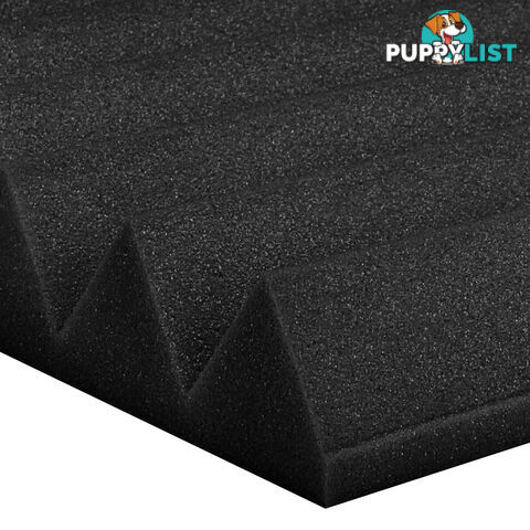 Set of 20 Studio Wedge Acoustic Foam Black 30 x 30cm