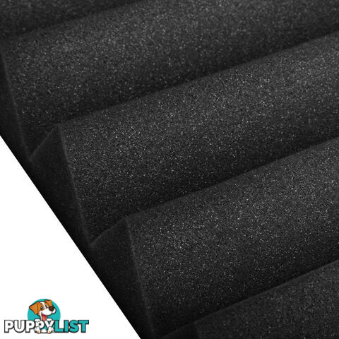 Set of 20 Studio Wedge Acoustic Foam Black 30 x 30cm