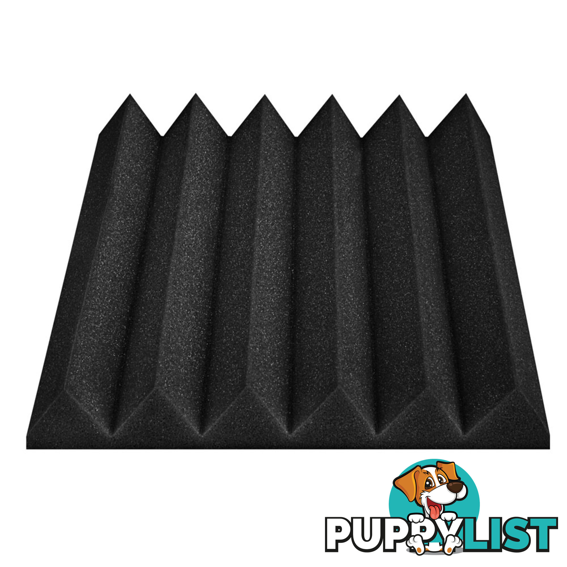 Set of 20 Studio Wedge Acoustic Foam Black 30 x 30cm