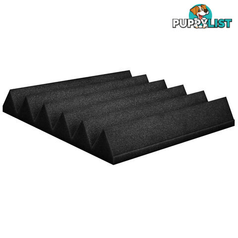 Set of 20 Studio Wedge Acoustic Foam Black 30 x 30cm