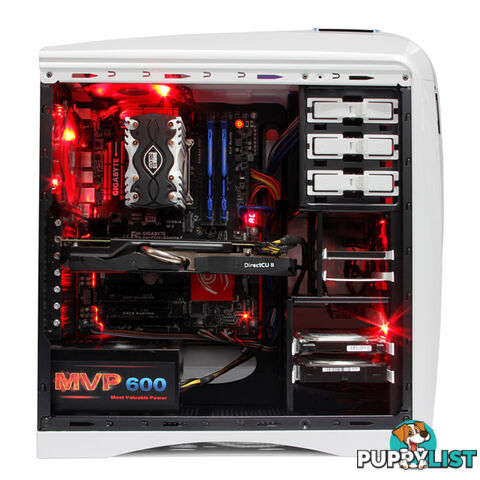 Huntkey MVP Pro  Gaming computer chassis - Blue (No PSU Included)