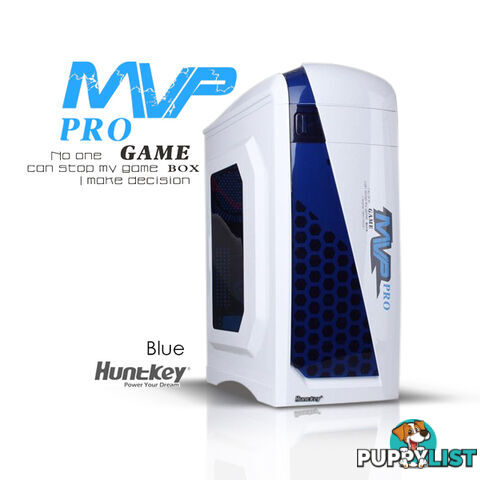 Huntkey MVP Pro  Gaming computer chassis - Blue (No PSU Included)