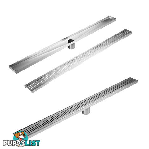 Wave Line Stainless Steel Shower Grate Drain Floor Bathroom 900mm