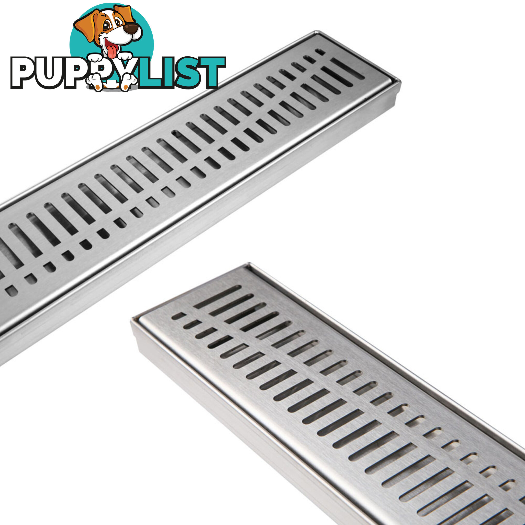 Wave Line Stainless Steel Shower Grate Drain Floor Bathroom 900mm