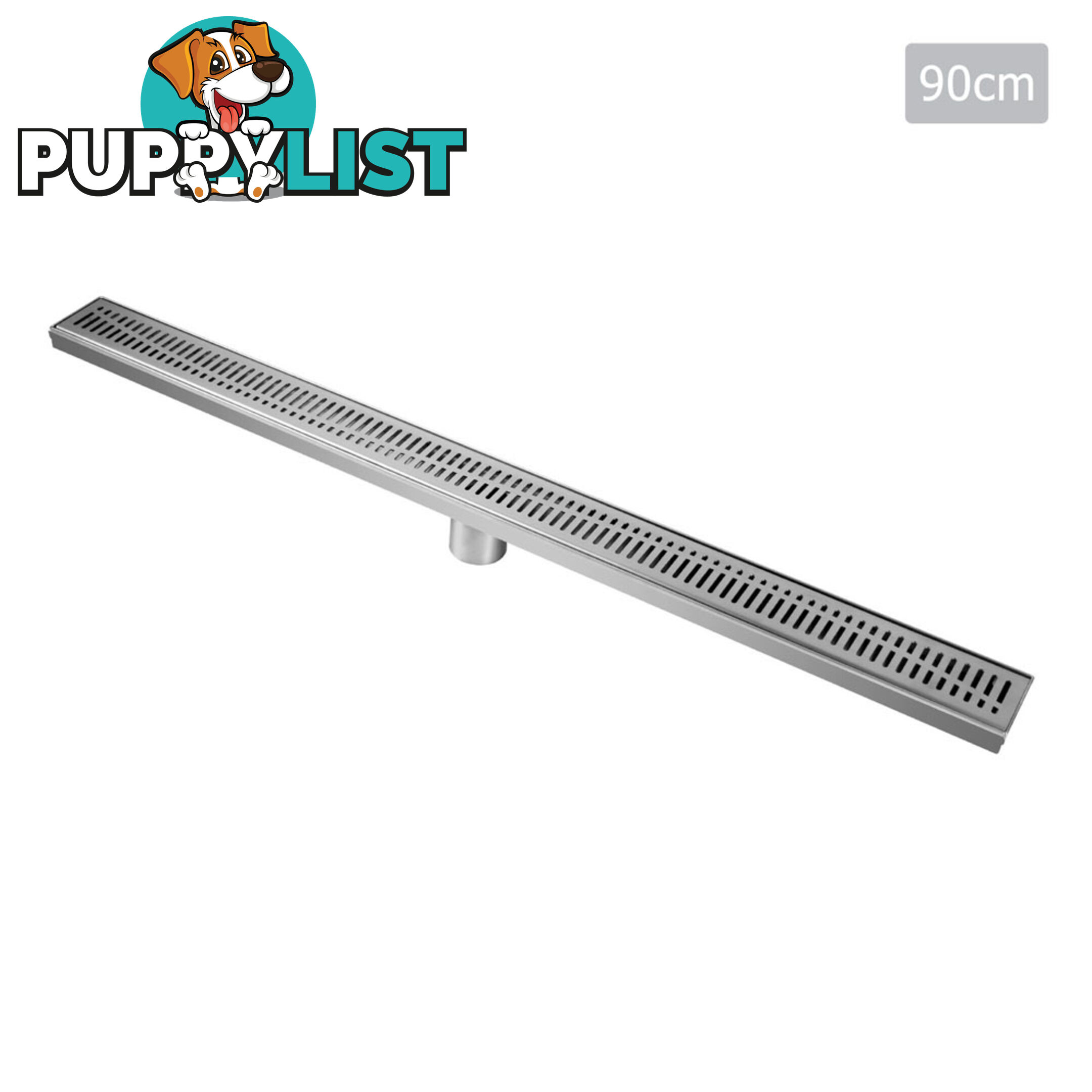 Wave Line Stainless Steel Shower Grate Drain Floor Bathroom 900mm