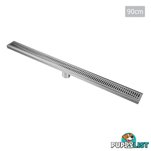 Wave Line Stainless Steel Shower Grate Drain Floor Bathroom 900mm