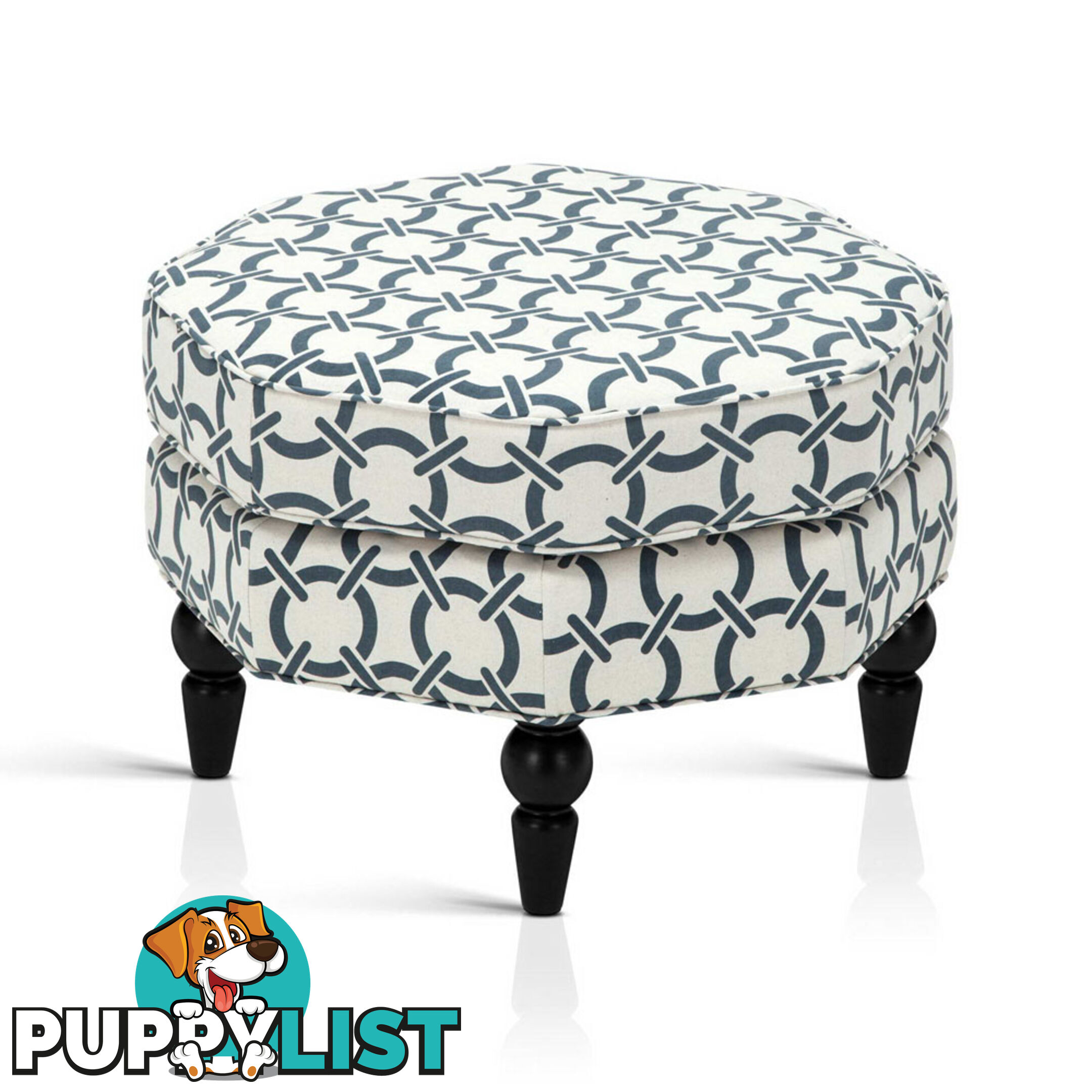 Seat Footstool Bench Stool - White