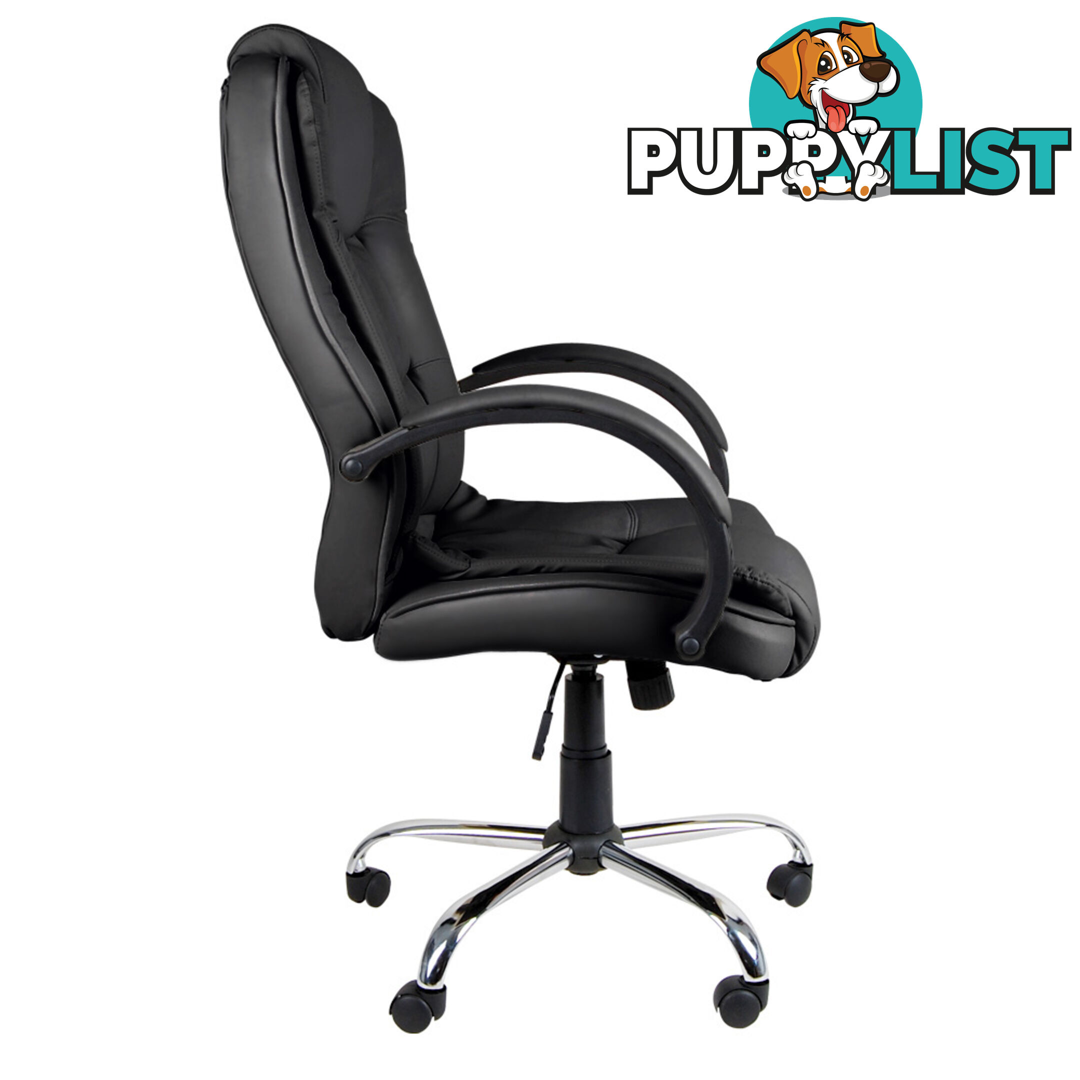 Executive PU Leather Office Computer Chair Black